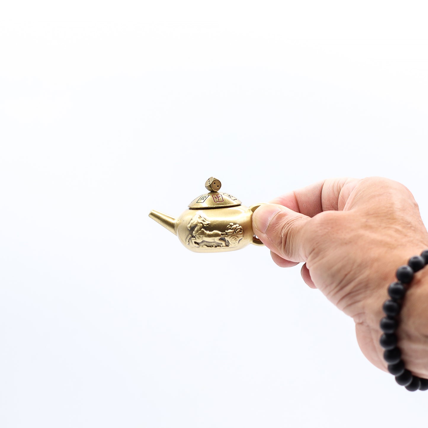 Feng Shui Fortune - Théière porte-bonheur avec rotation de dés