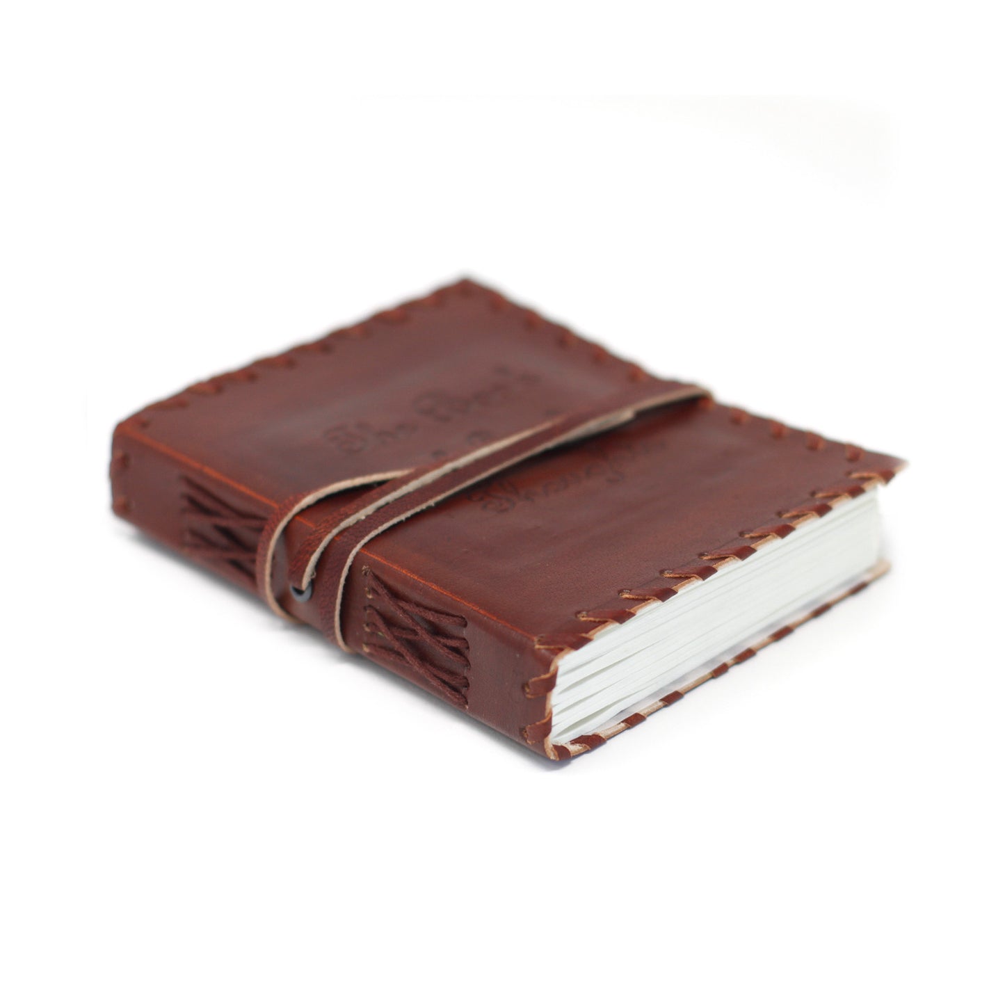 Carnets en cuir avec boucle (plusieurs modèles) - Feuilles blanches - 200 pages