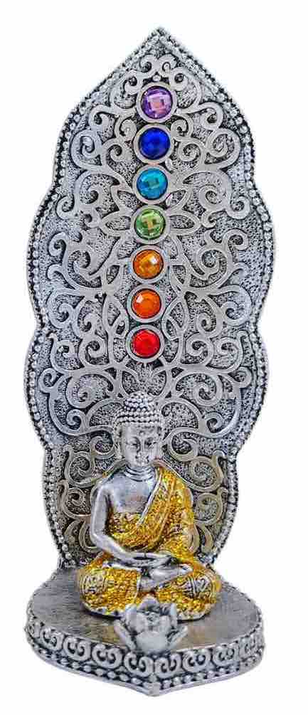 Porte-Encens Bouddha Chakras – Doré ou Argenté