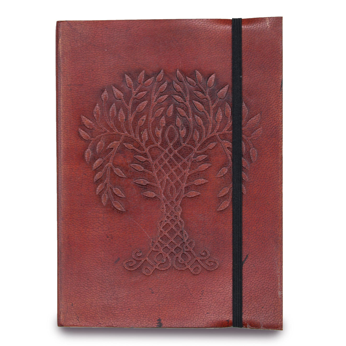 Carnets en cuir tanné avec bandoulière