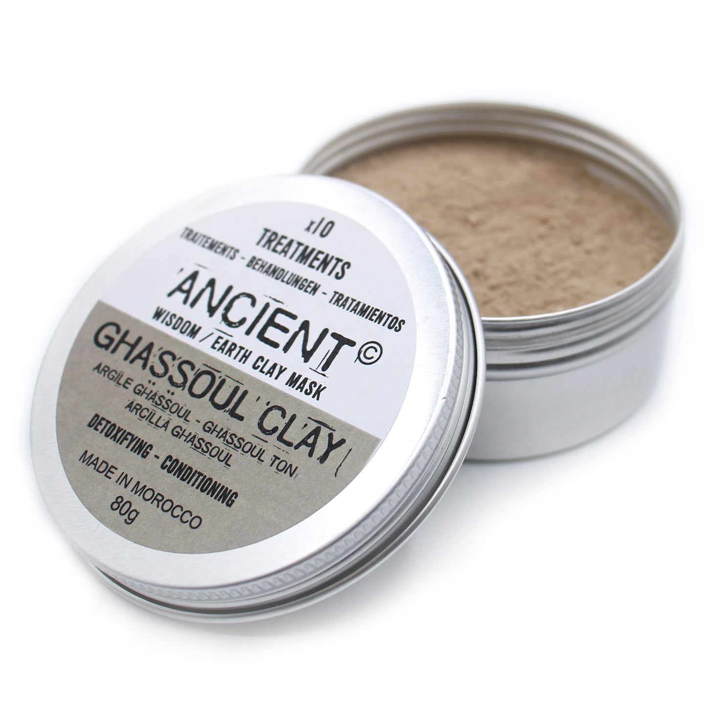 Masque pour visage en argile - GHASSOUL - Peaux acnéiques, grasses et mixtes