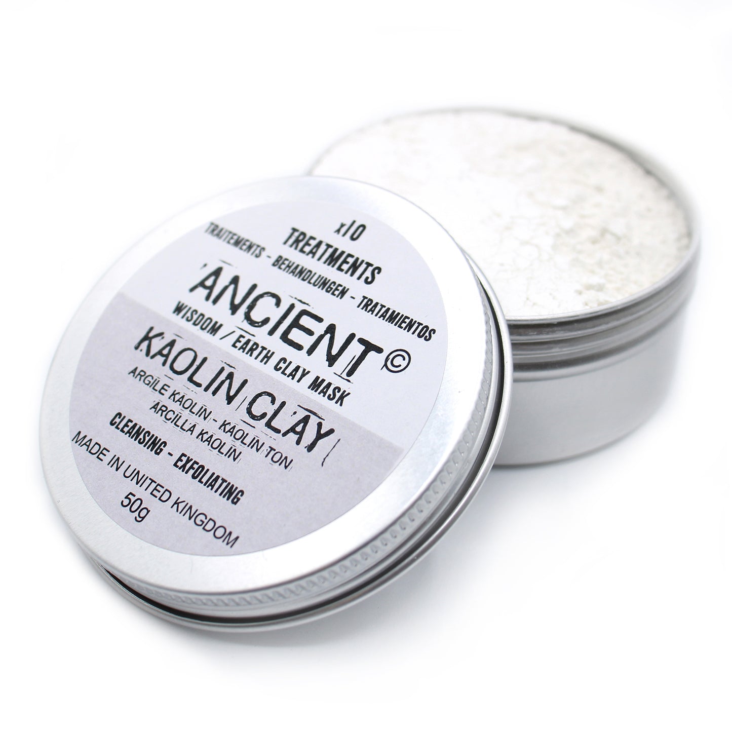 Masque pour visage en argile - KAOLIN - Peaux normales à grasses