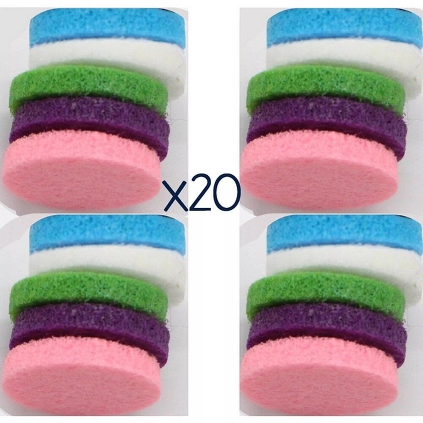Lot de 20 buvards de recharge pour collier et bracelet diffuseur Aum