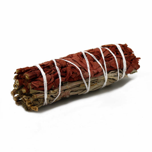 Bâton de maculage - SAUGE BLANCHE & SANG DE DRAGON - 10 cm