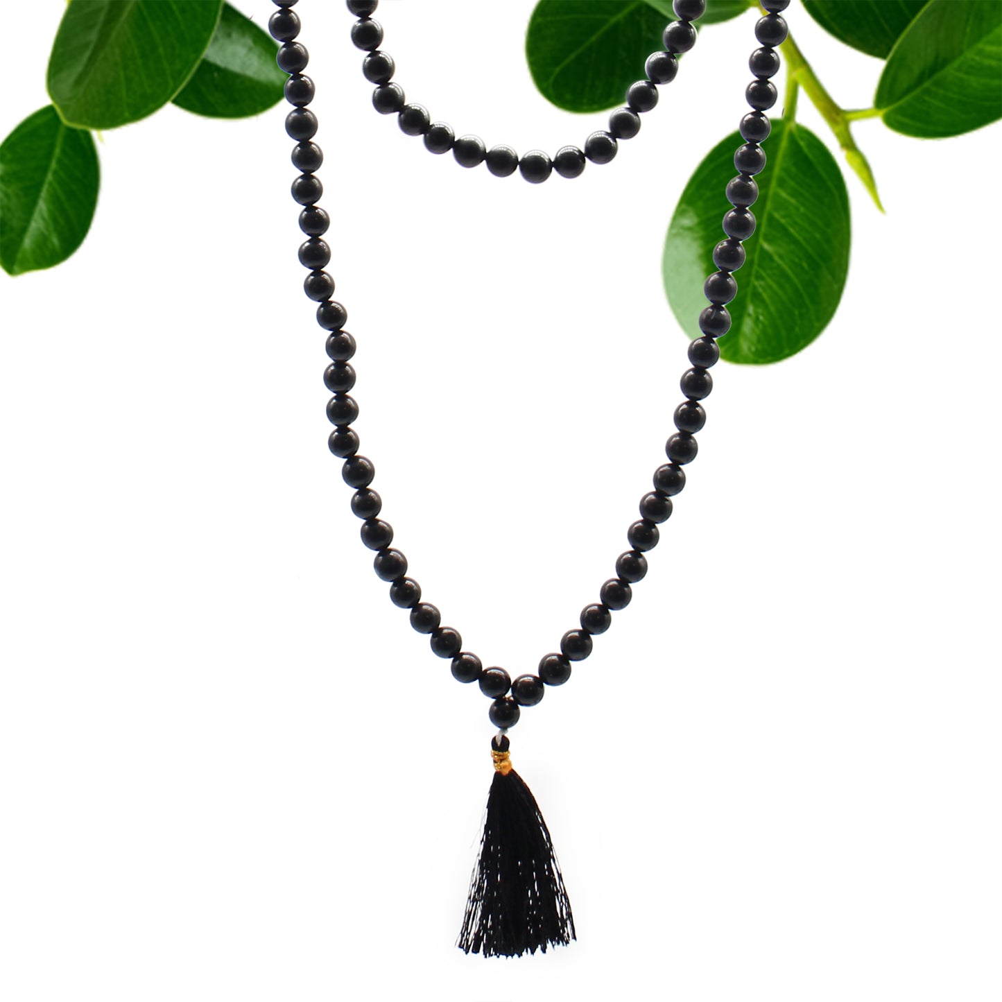 Mala 108 perles - Agate noire