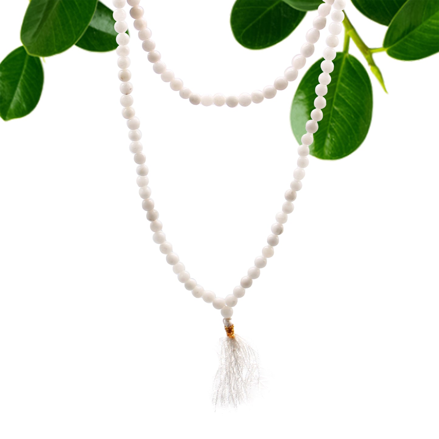 Mala 108 perles - Quartz blanc