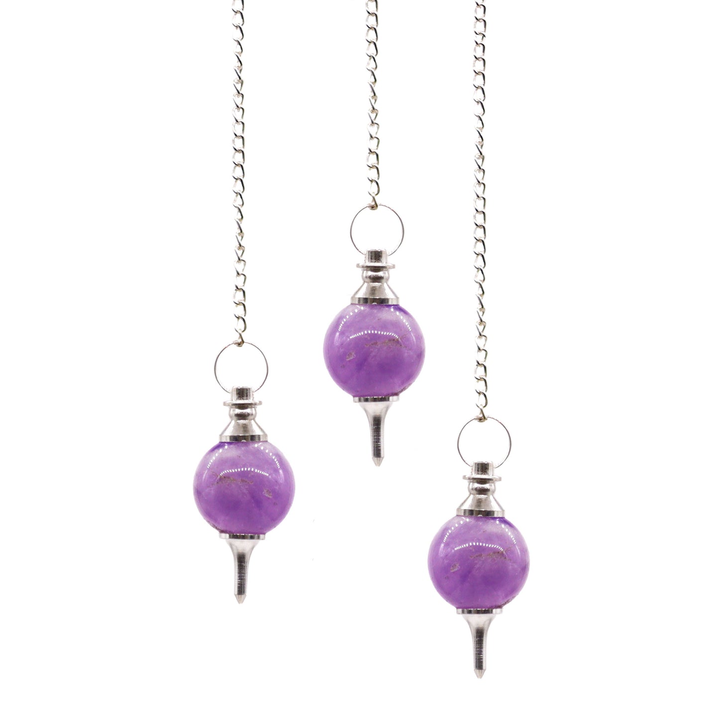 Pendule Sphère - Pierres semi-précieuses (plusieurs variantes)