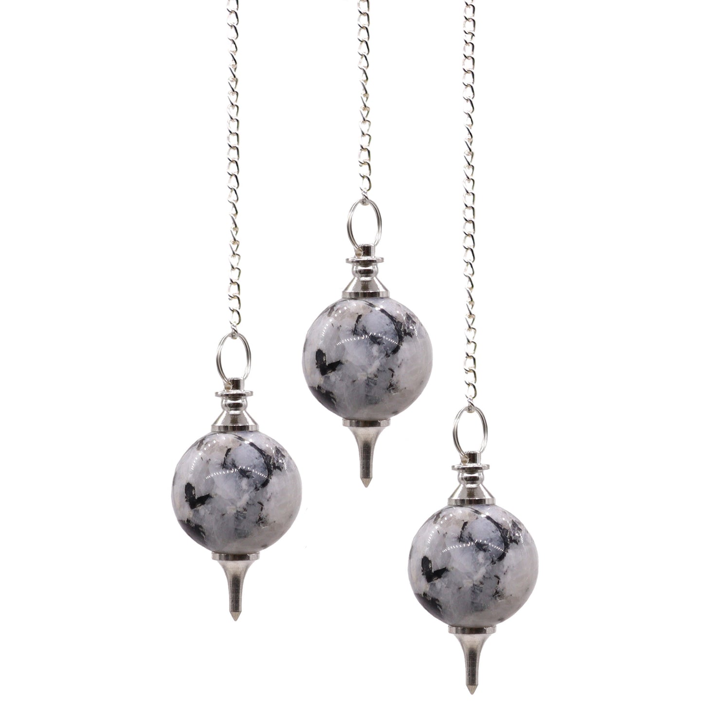 Pendule Sphère - Pierres semi-précieuses (plusieurs variantes)