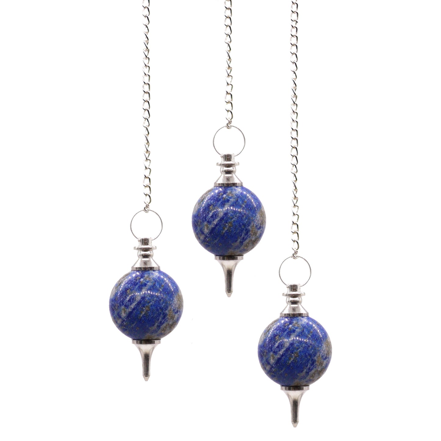 Pendule Sphère - Pierres semi-précieuses (plusieurs variantes)