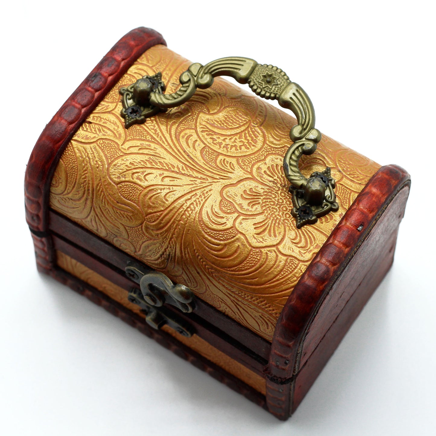 Boîte moyenne style colonial - Imp. Fleurale (8 x 11 x 8 cm)