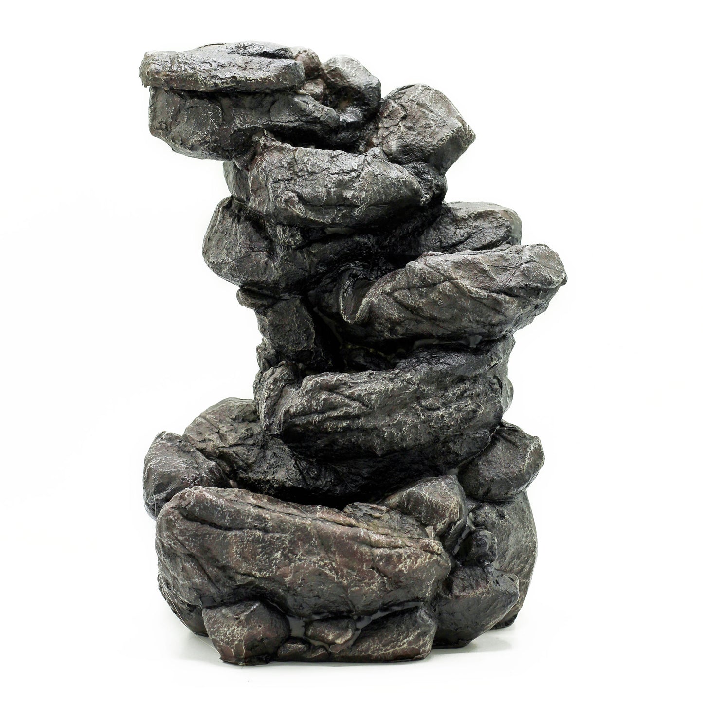 Fontaine de table Feng shui - Formation de roches naturelles - 35 cm