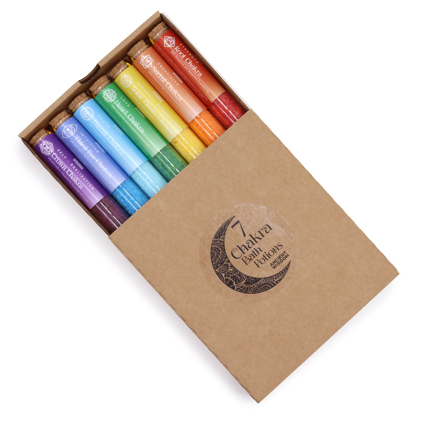Pack de 7 sels de bain chakra