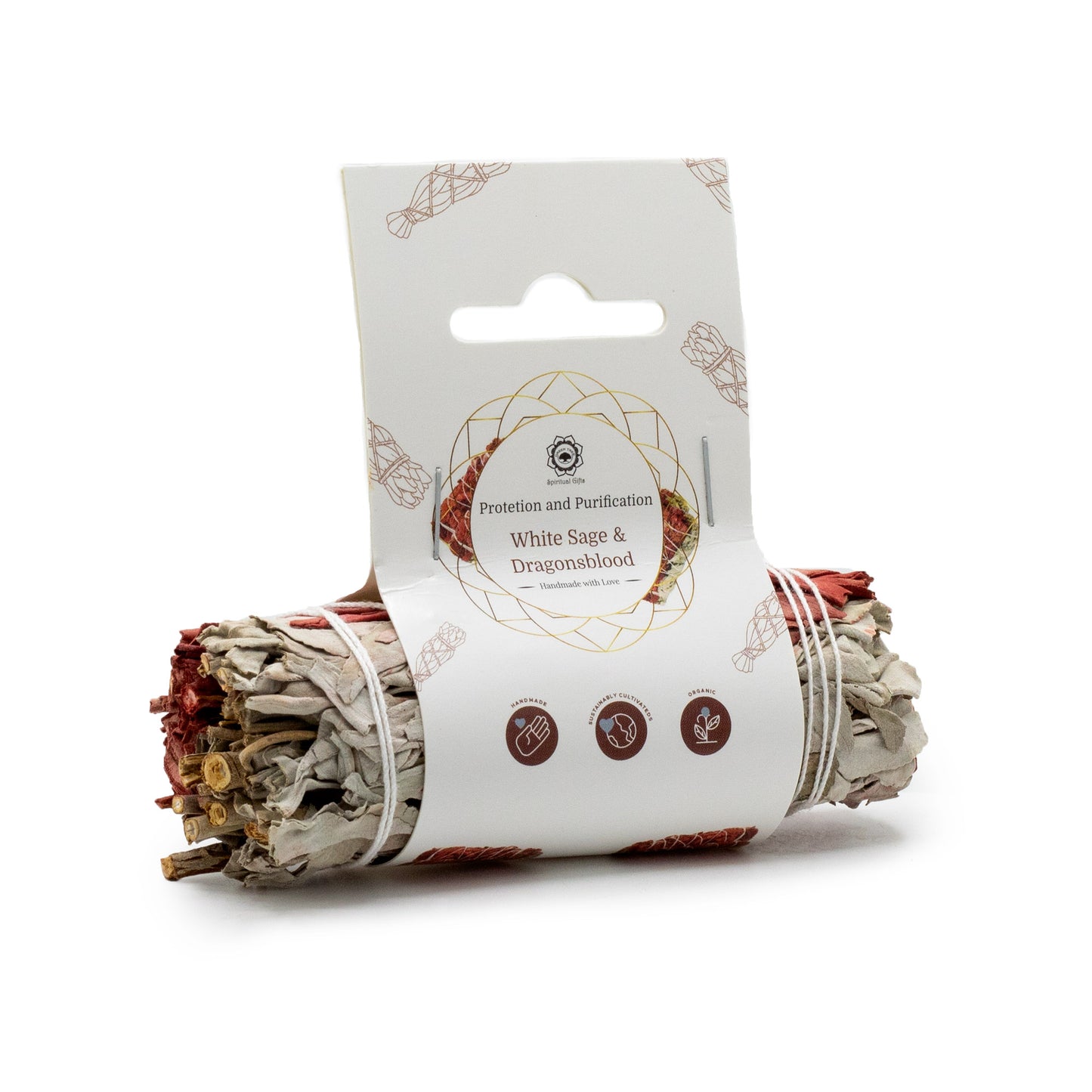 Bâton de maculage - SAUGE BLANCHE & SANG DE DRAGON - 10 cm