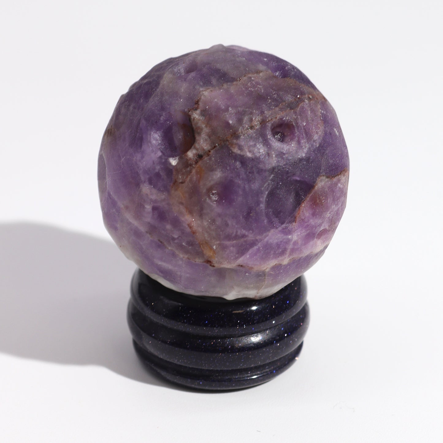Planète JUPITER en Améthyste sur support en pierre - 40 mm