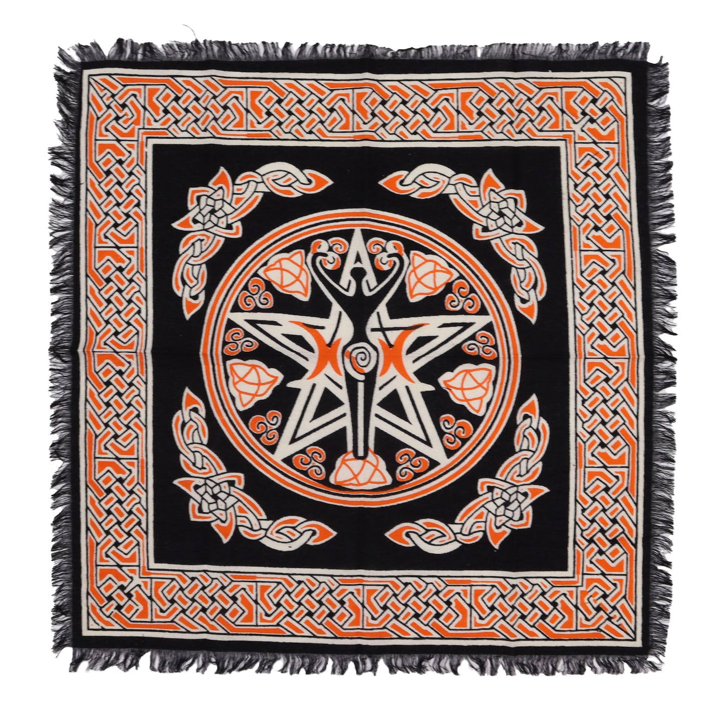 Nappe d'autel ésotérique à franges - Terre Mère