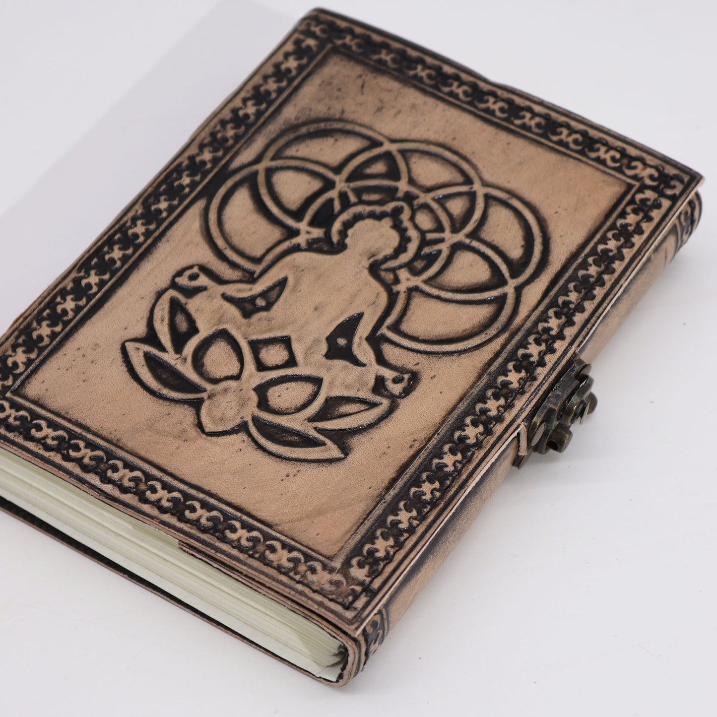 Bouddha - Carnet ésotérique - Rouge Tan - 200 pages - Bordure Cousue