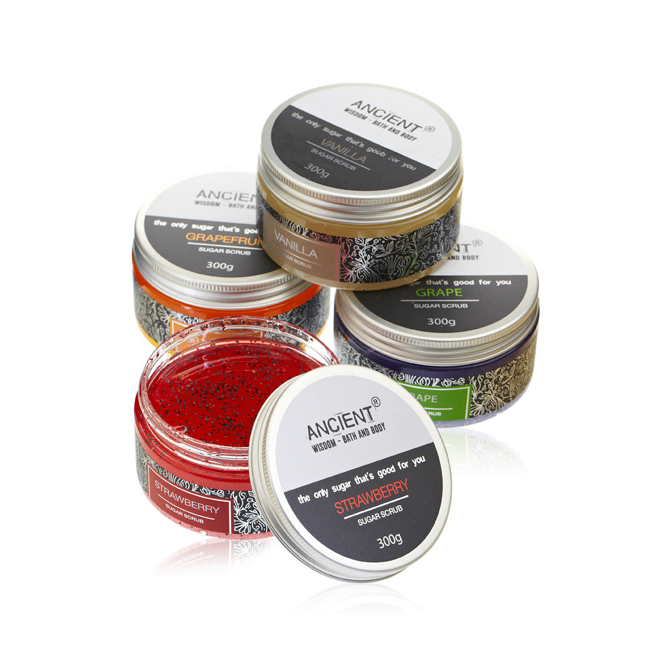 Exfoliant corporel au sucre - 300 g (5 parfums)