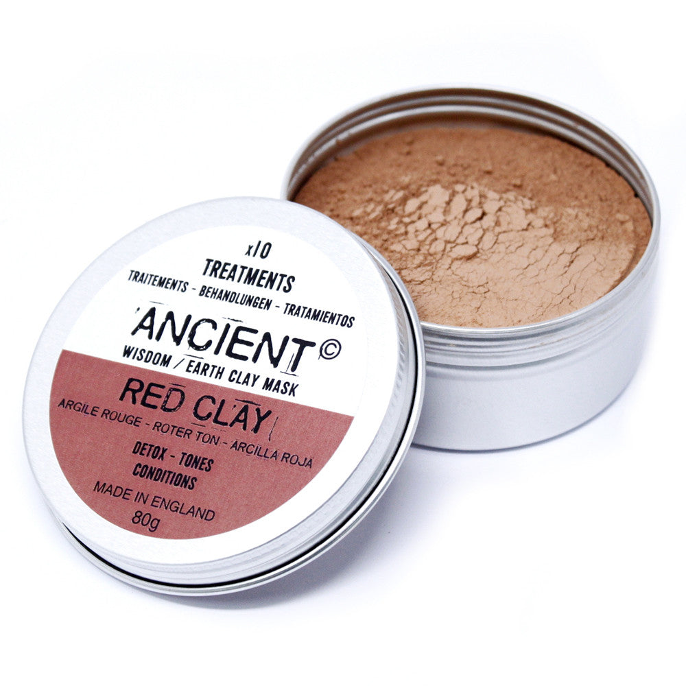 Masque pour visage en argile - ARGILE ROUGE - Peaux grasses