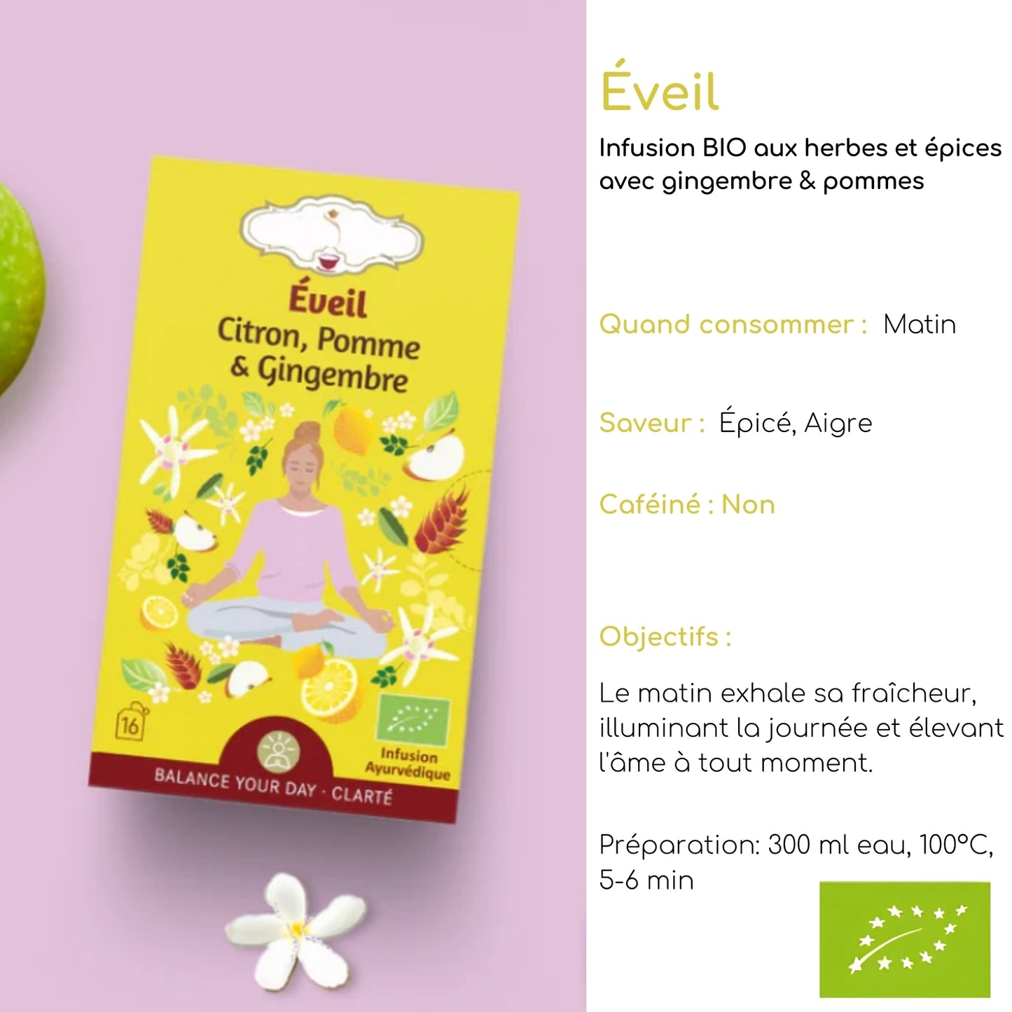Tisane bio "ÉVEIL" - Harmoniser vos journées & booster votre bien-être