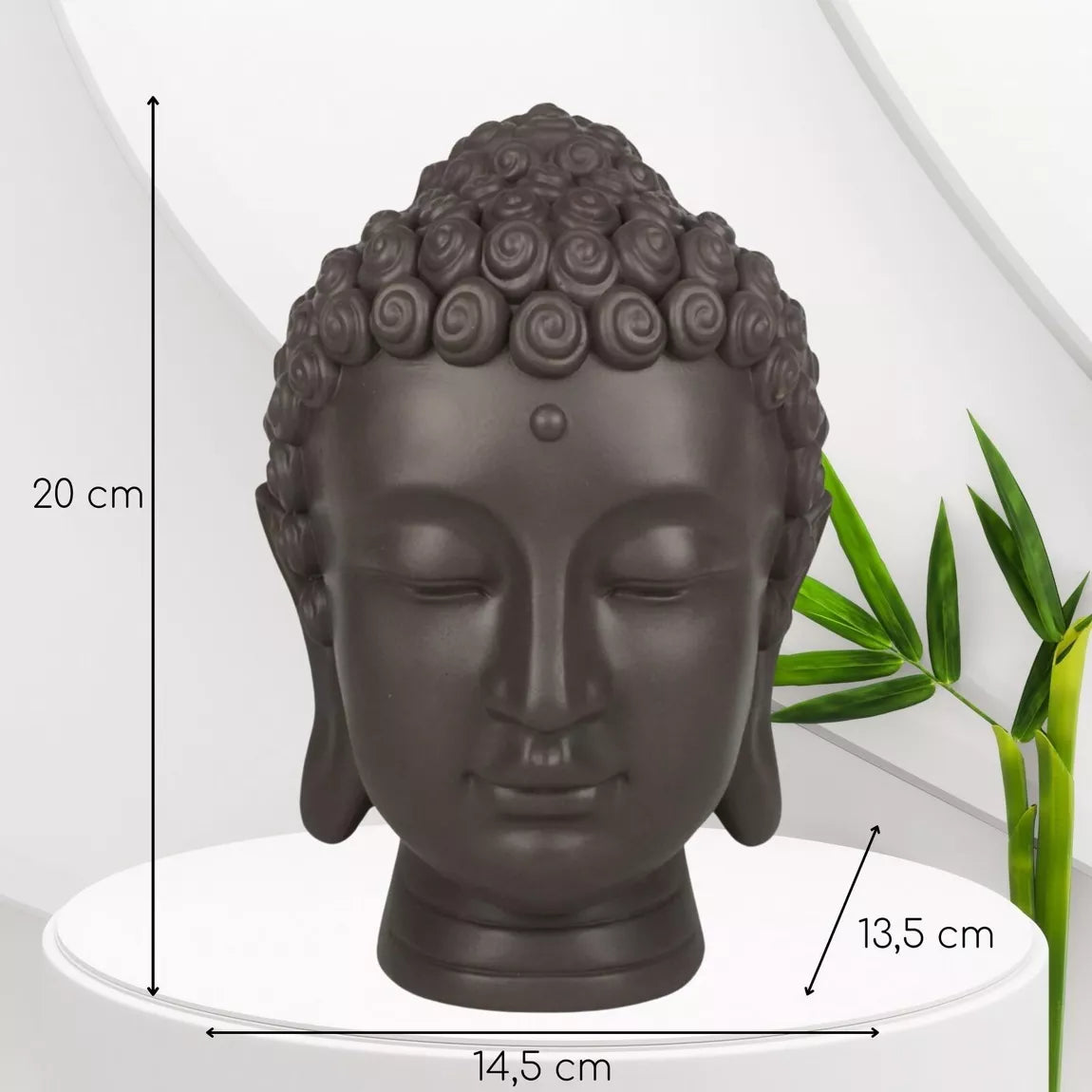 Tête Bouddha (14,5x13,5x20 cm)