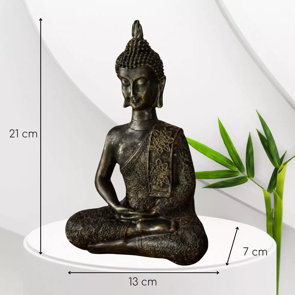 Statuette Bouddha Thai (13x7x21 cm)