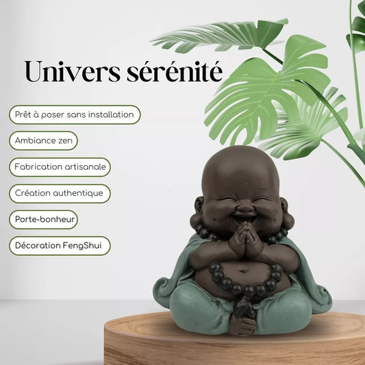 Mini Bouddha Rieur - Porte-bonheur (15,5x5x9 cm)