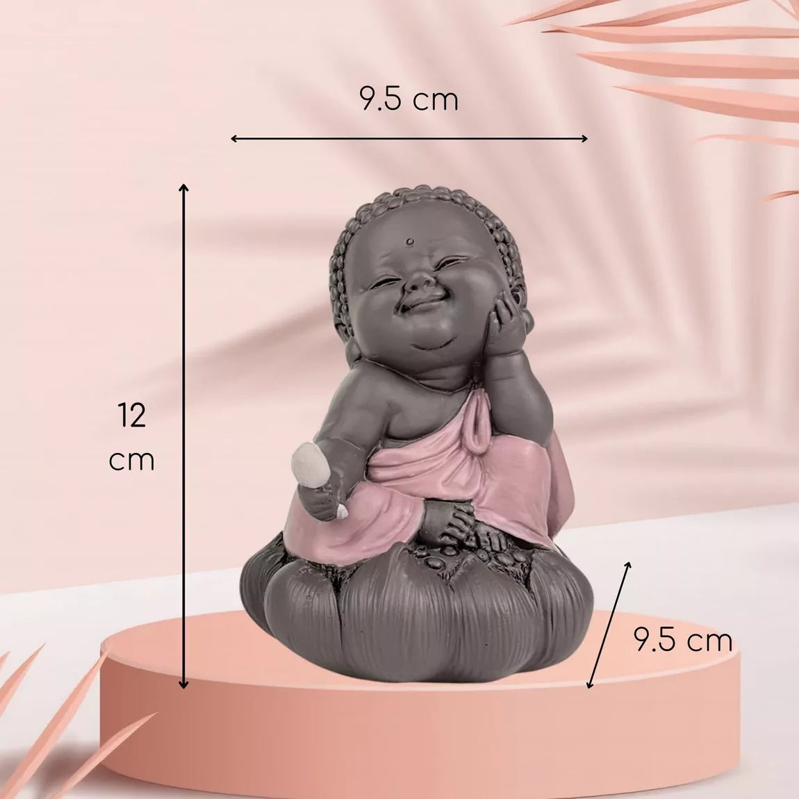 Statuette Bouddha en cogitation (9,5x9,5x12 cm)