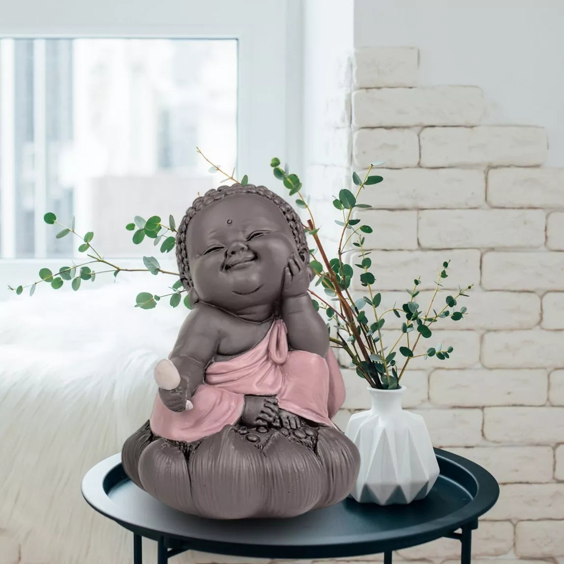 Statuette Bouddha en cogitation (9,5x9,5x12 cm)