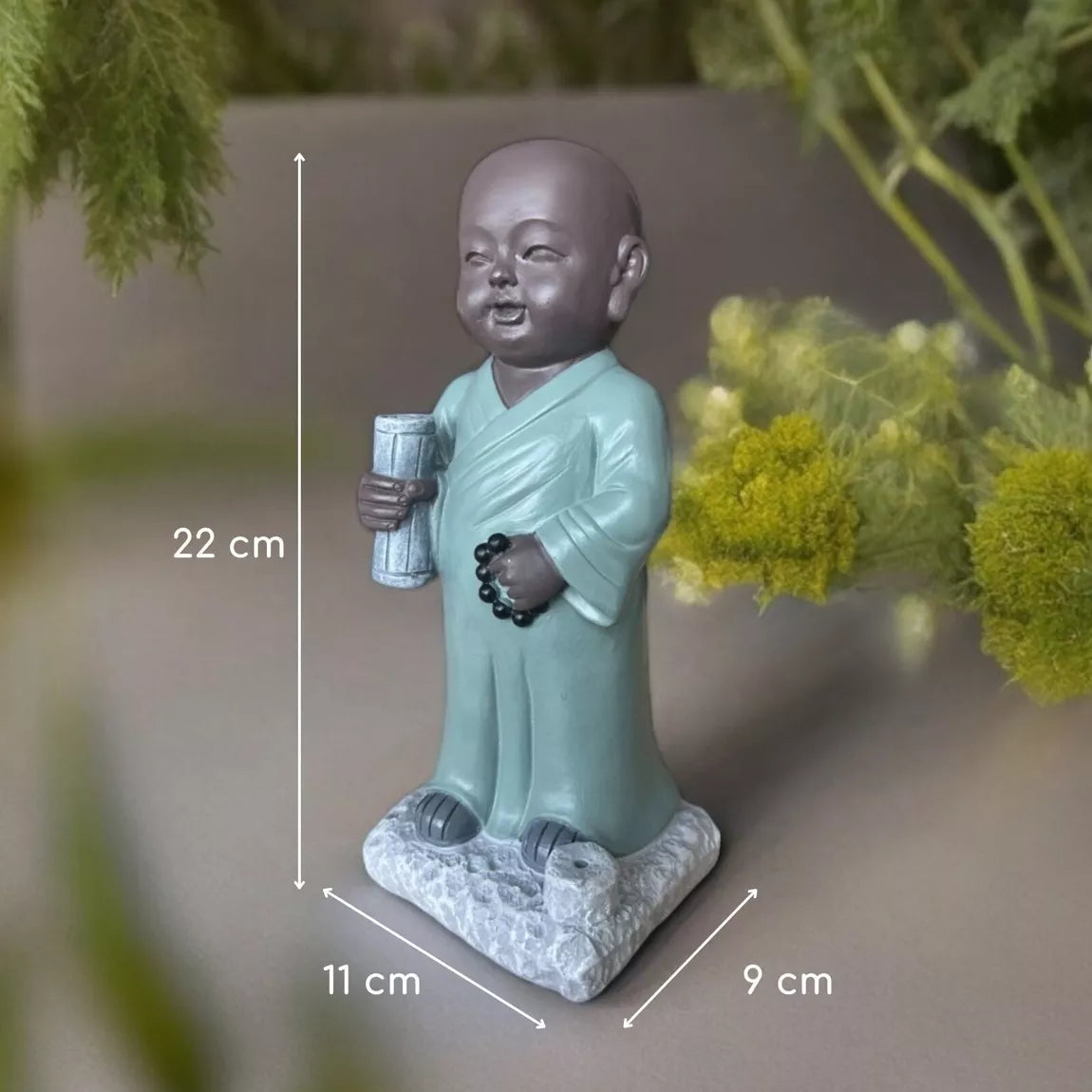 Statuette Bouddha porte-encens - TRIPITAKA (9x11x22 cm)