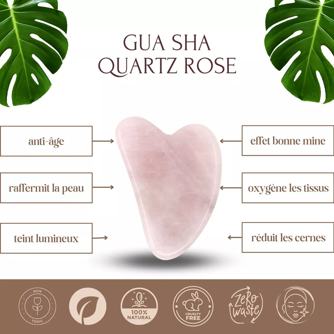 Gua Sha Quartz rose