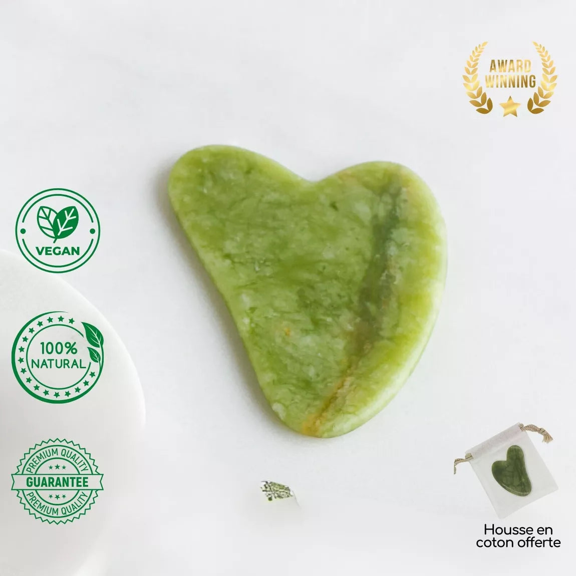 Gua Sha Jade Vert