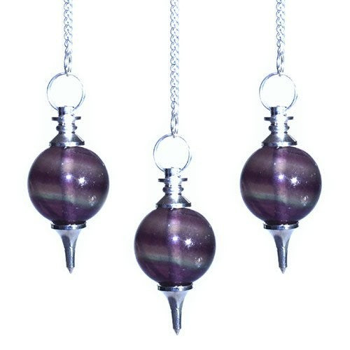 Pendule Sphère - Pierres semi-précieuses (plusieurs variantes)