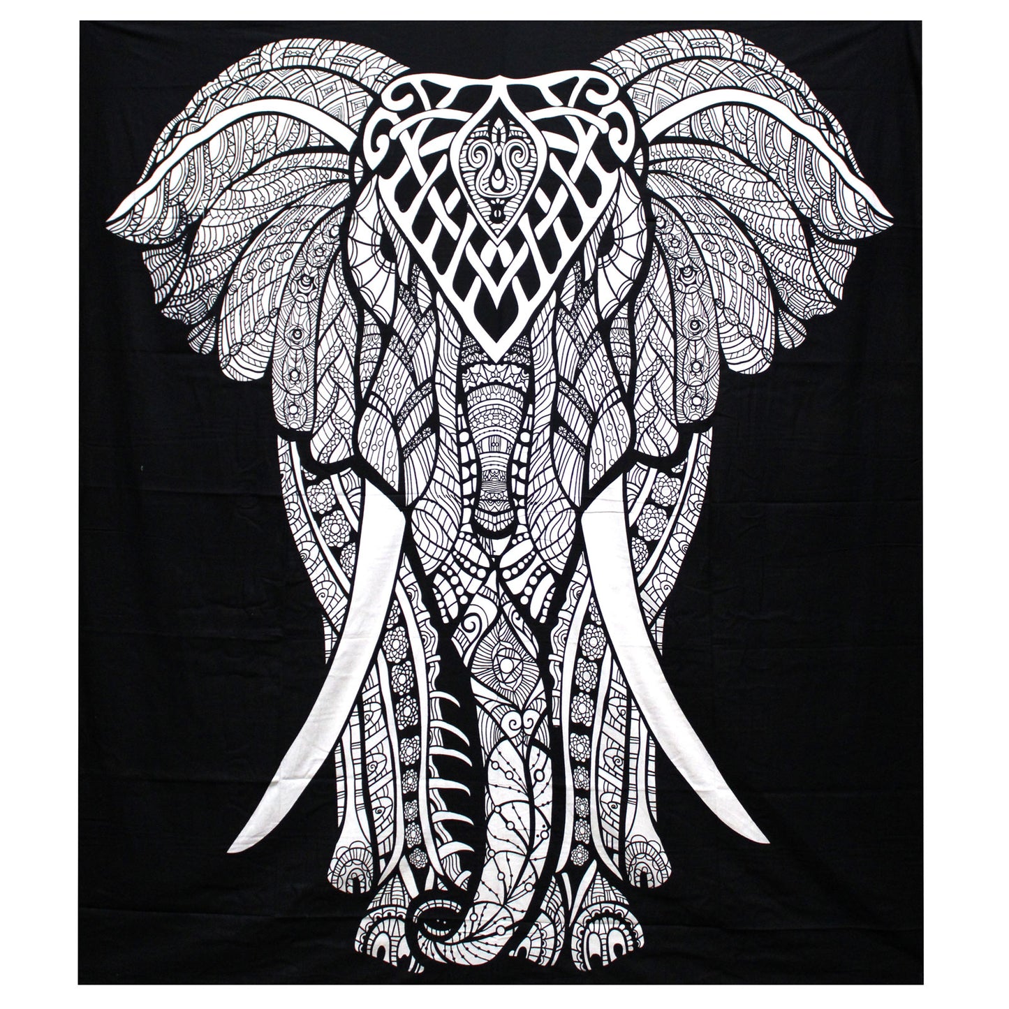 Couvre-lit ou Tenture murale en coton - N&B - Plusieurs modèles (200x230 cm)