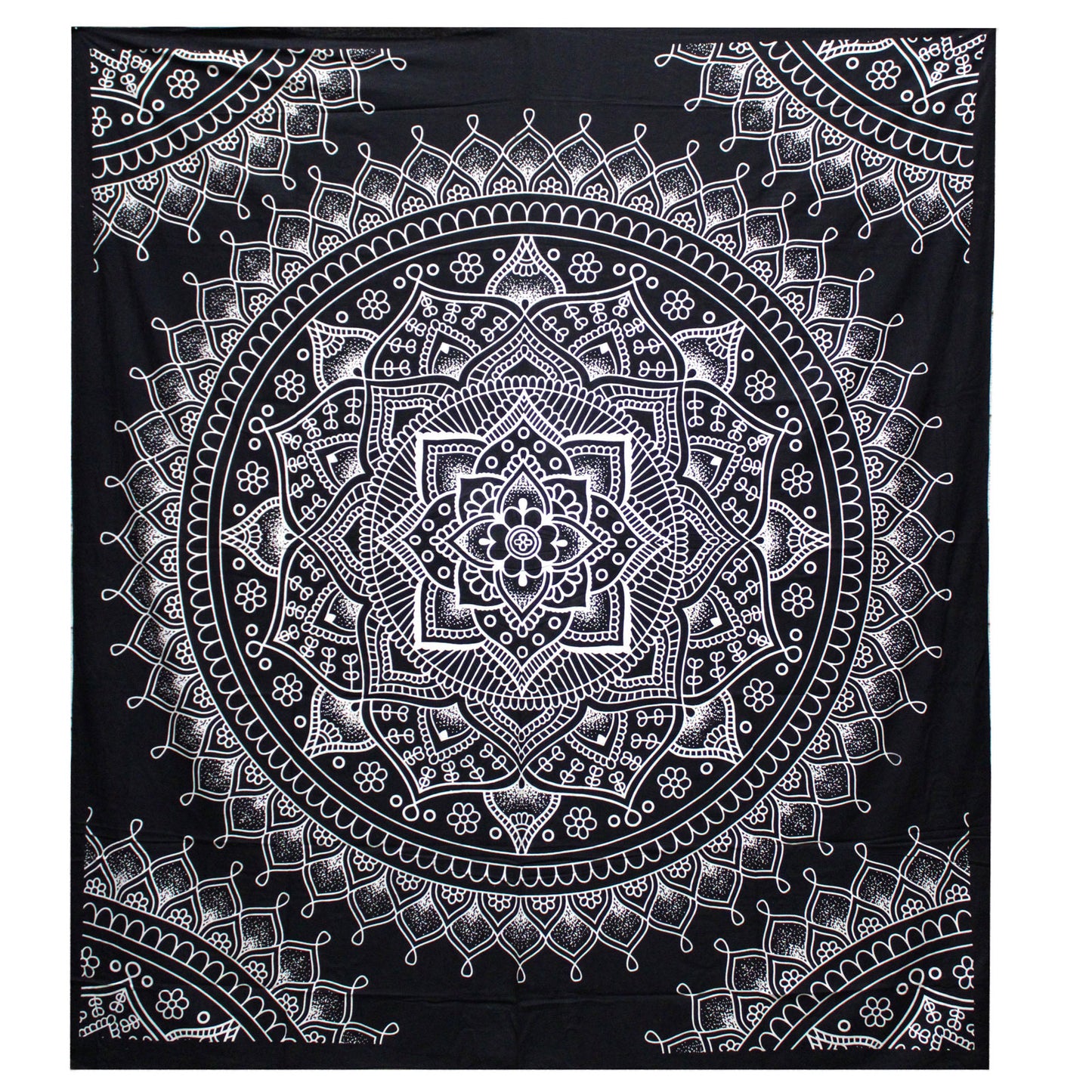 Couvre-lit ou Tenture murale en coton - N&B - Plusieurs modèles (200x230 cm)