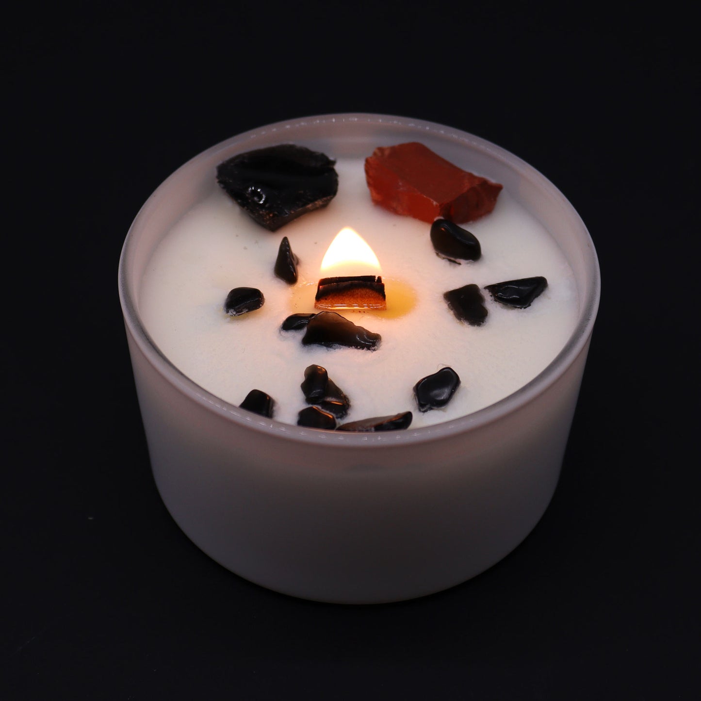 Bougie de cristal - Chakra Racine