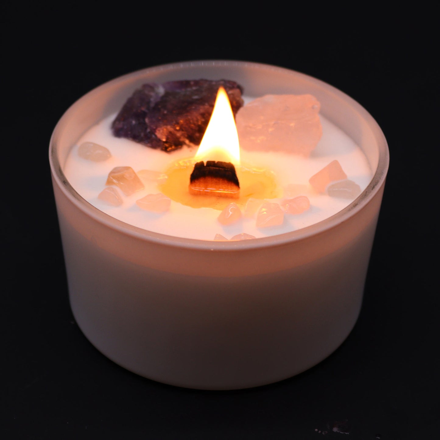 Bougie de cristal - Chakra du Troisième œil