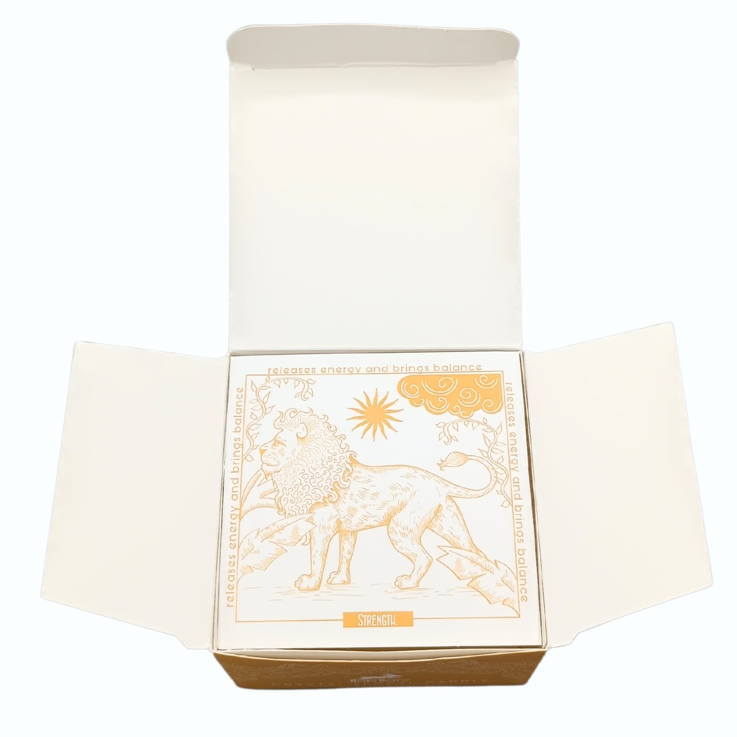 Bougie magique en cristal avec fleurs et gemmes - Le Lion