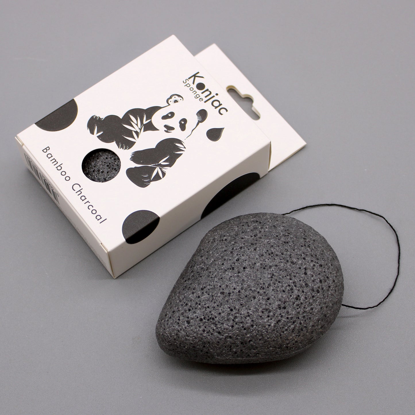 Eponge Konjac - Charbon de bambou - Anti-bactérien