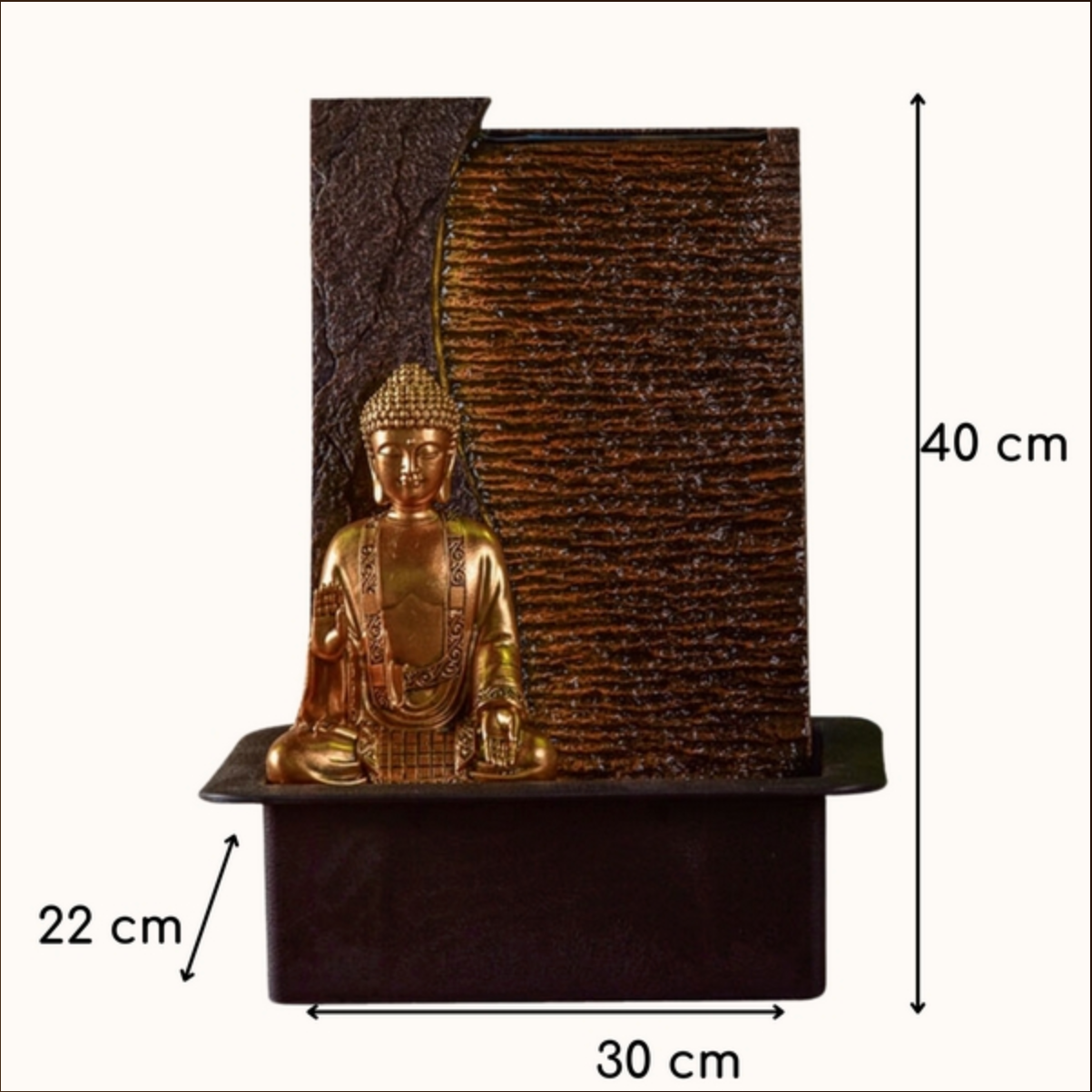 Fontaine Bouddha Jati (40 cm)