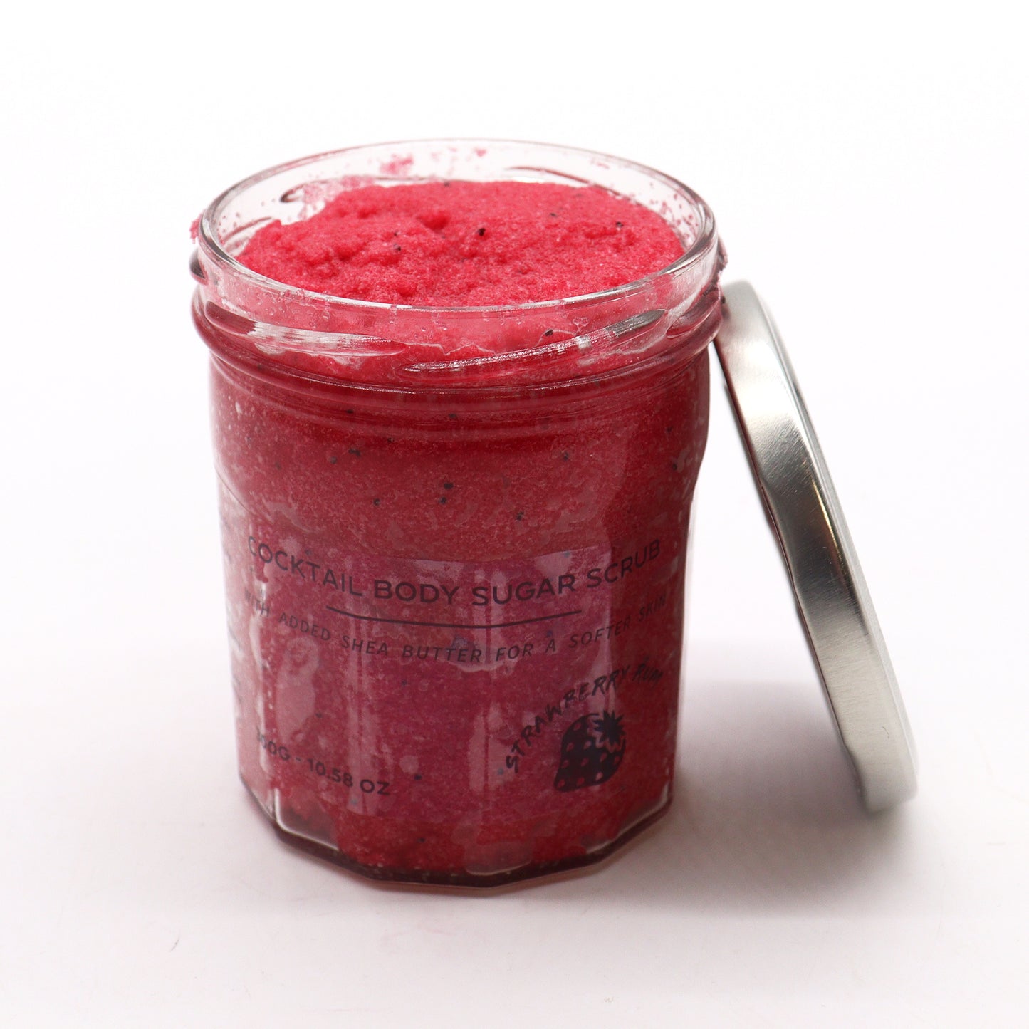 Gommage corporel au sucre parfumé - RHUM FRAISE - 300 g