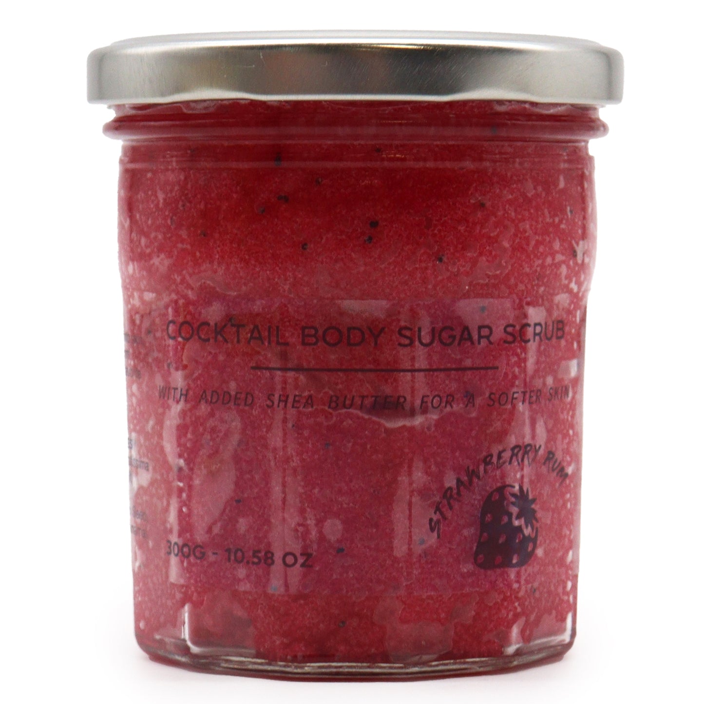 Gommage corporel au sucre parfumé - RHUM FRAISE - 300 g