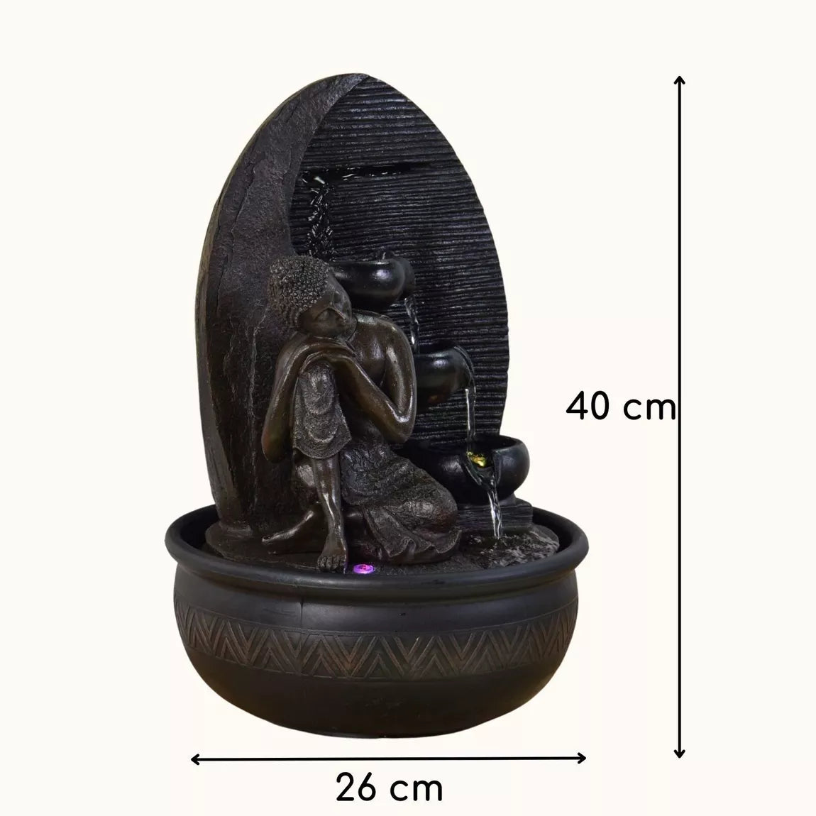Fontaine Bouddha Grace (40 cm)