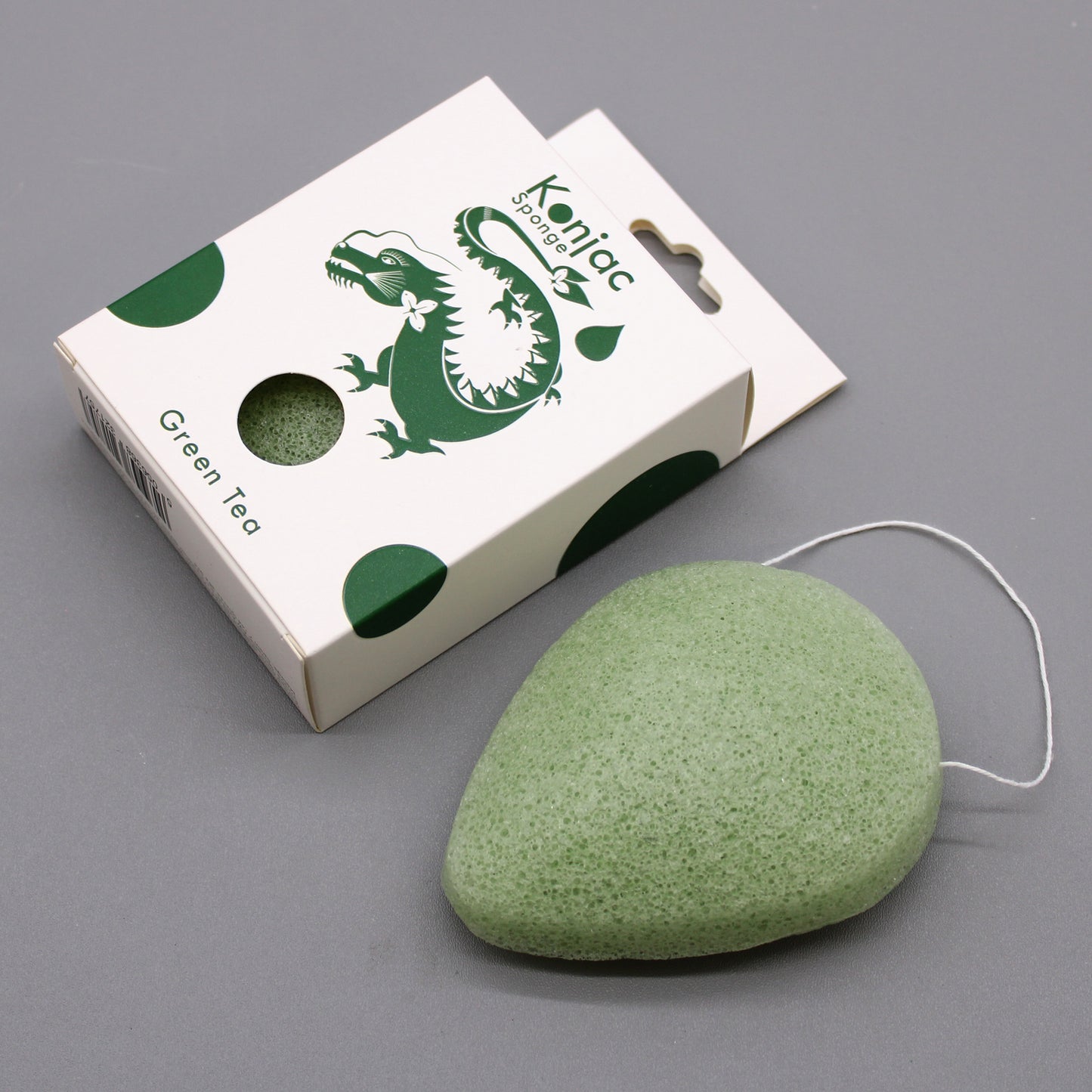 Eponge Konjac - Thé vert - Protectrice