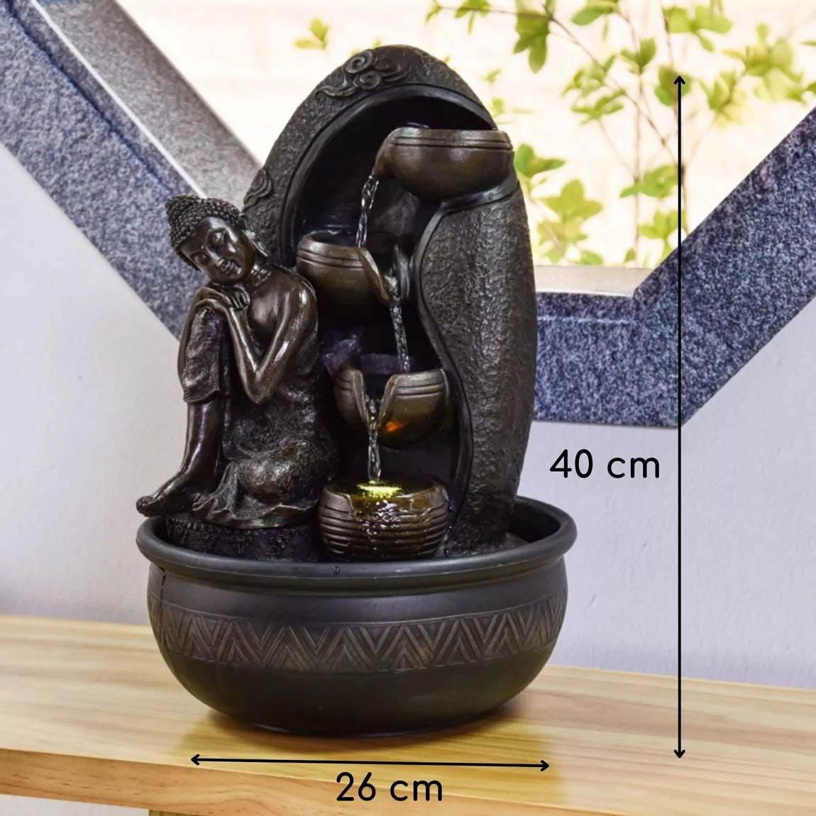 Fontaine Bouddha Krishna (26x26x40 cm)
