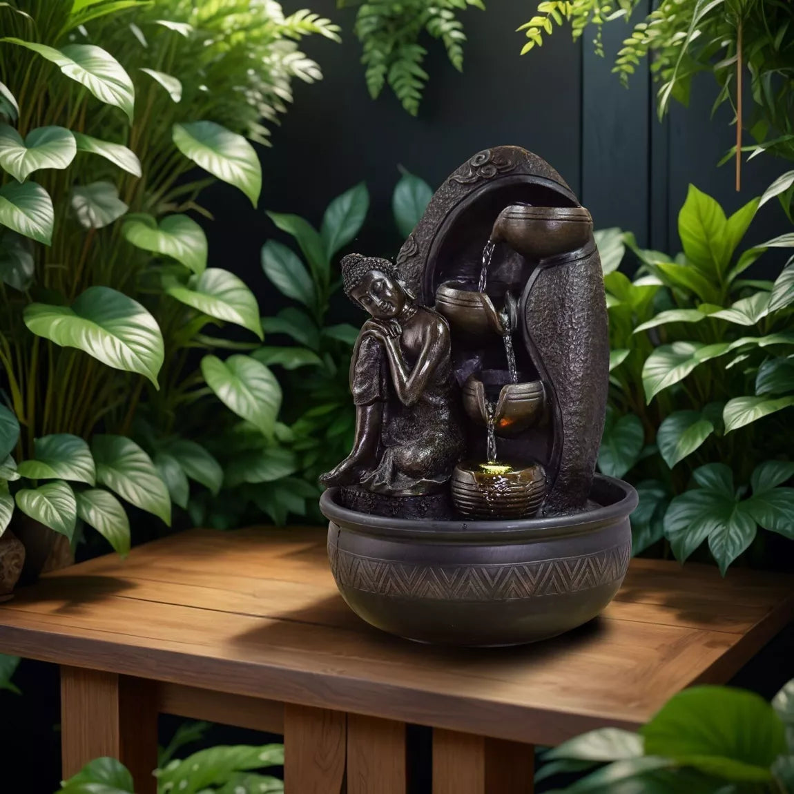 Fontaine Bouddha Krishna (26x26x40 cm)