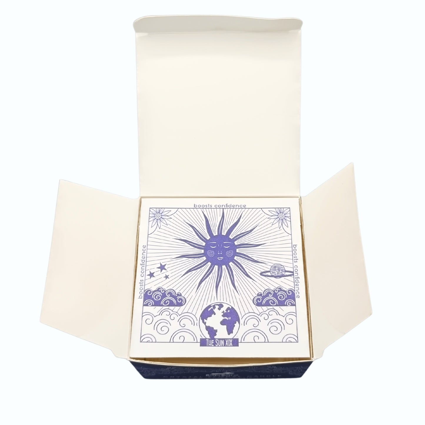 Bougie magique en cristal avec fleurs et gemmes - Le Soleil