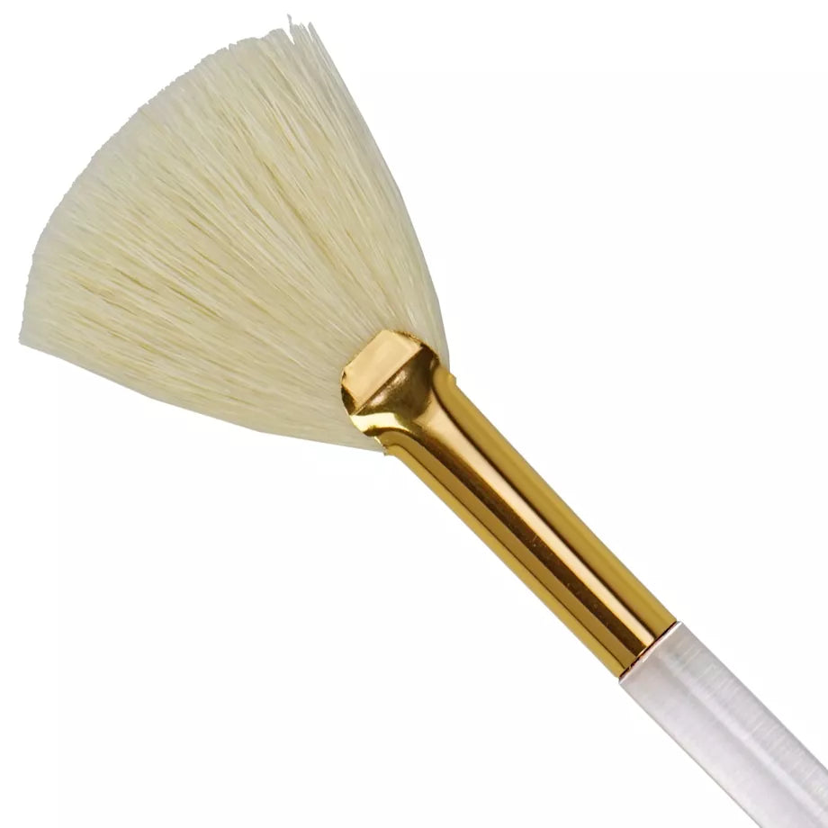Pinceau pour masque en éventail, poils naturels