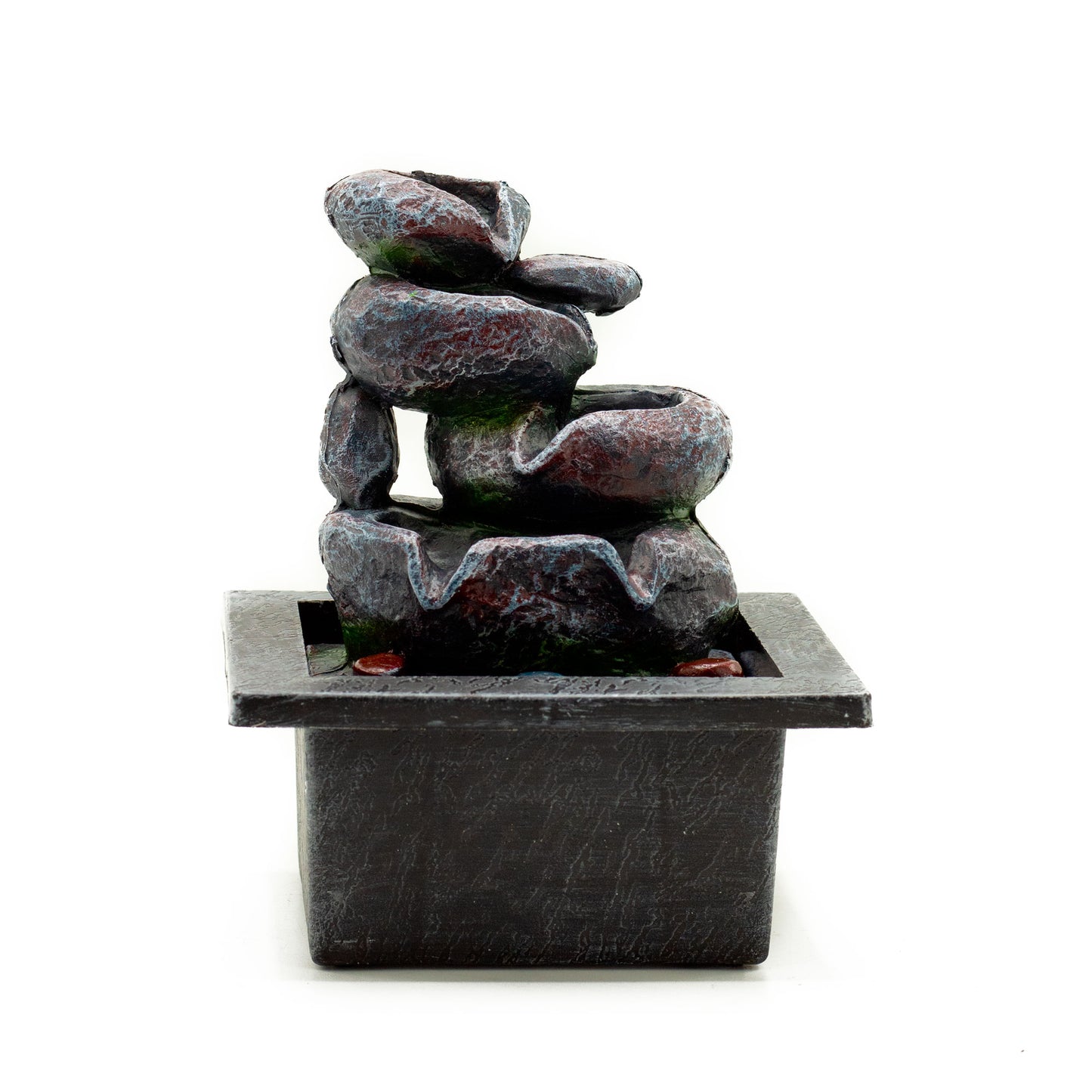 Fontaine de table Feng shui - Pots en cascade - 20 cm