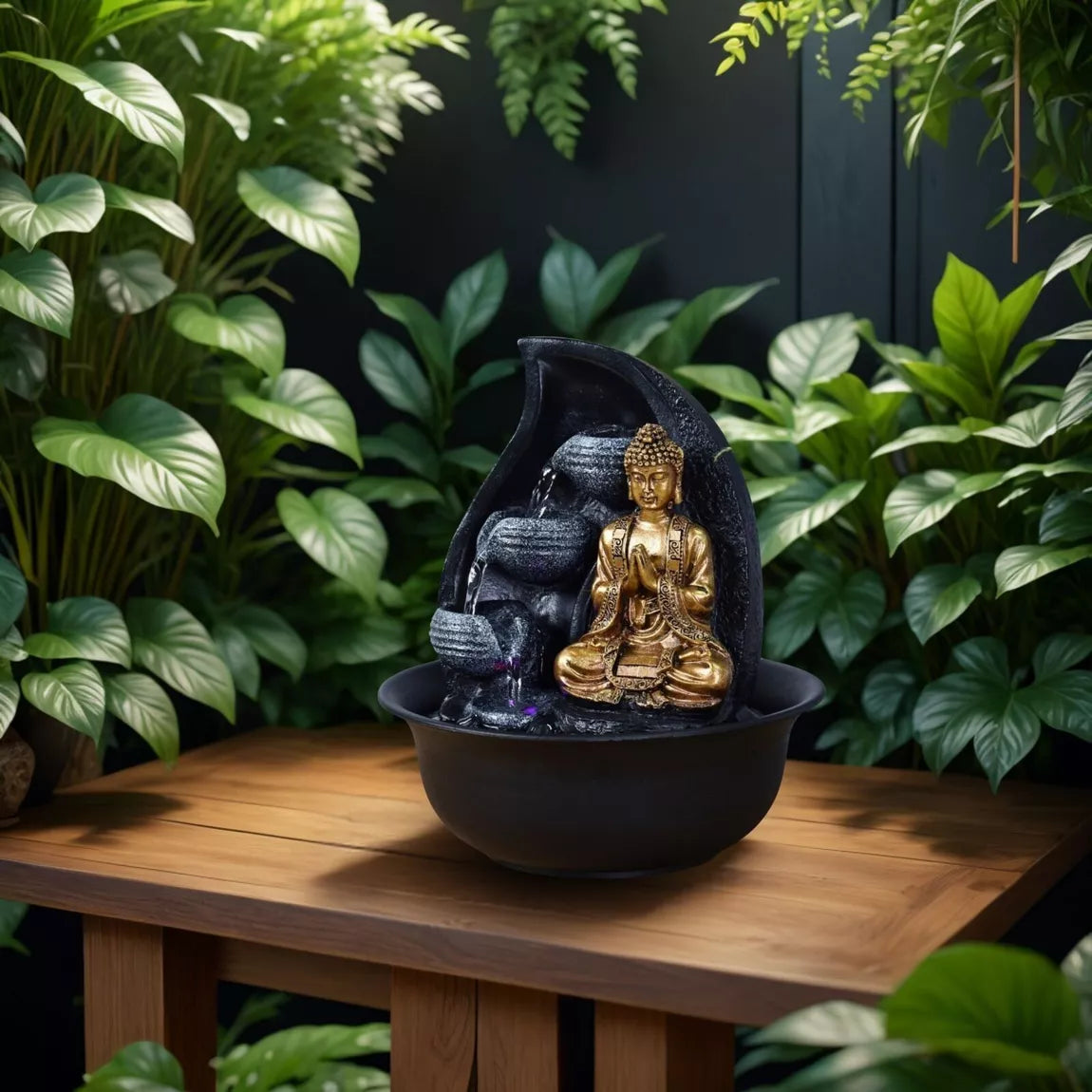 Fontaine Bouddha Praya (20x20x22 cm)