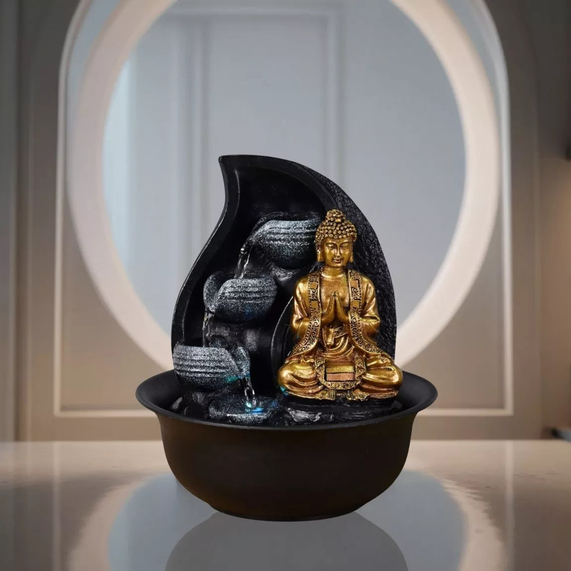 Fontaine Bouddha Praya (20x20x22 cm)